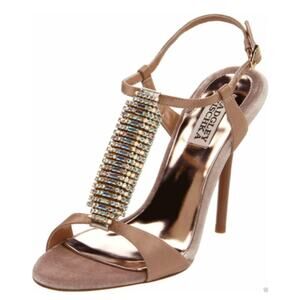 Badgley Mischka Java Embellished‎ T-Strap Stiletto